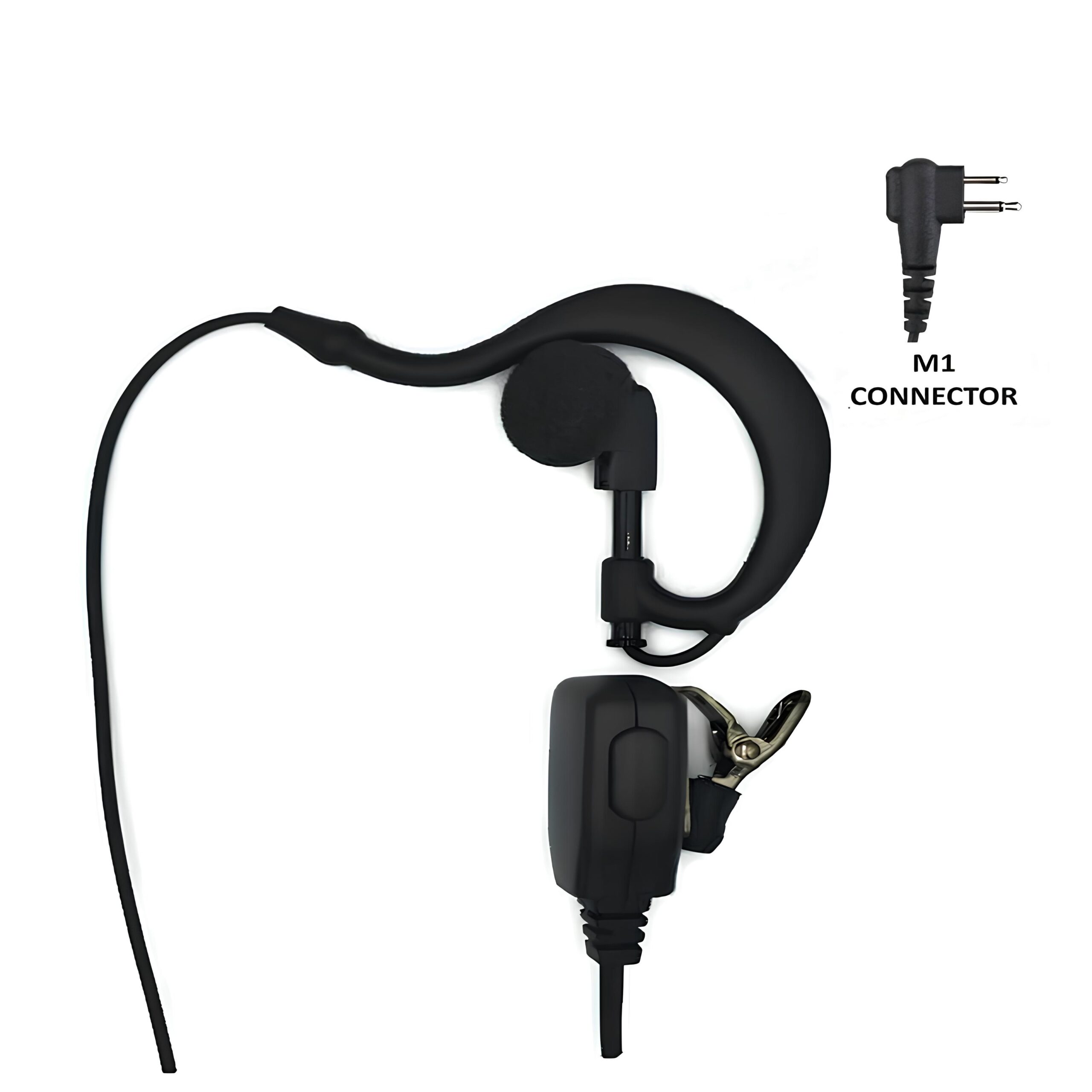MAX-41 G-Shaped Earpiece with Inline Mic & VOX