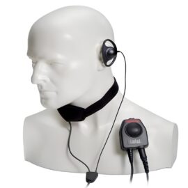 Entel CXR16/750 D Shaped Earpiece with Throat Mic