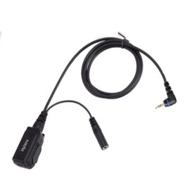 ACS-01 PD3 series PTT & MIC cable (for use with Receive-Only Earpiece)